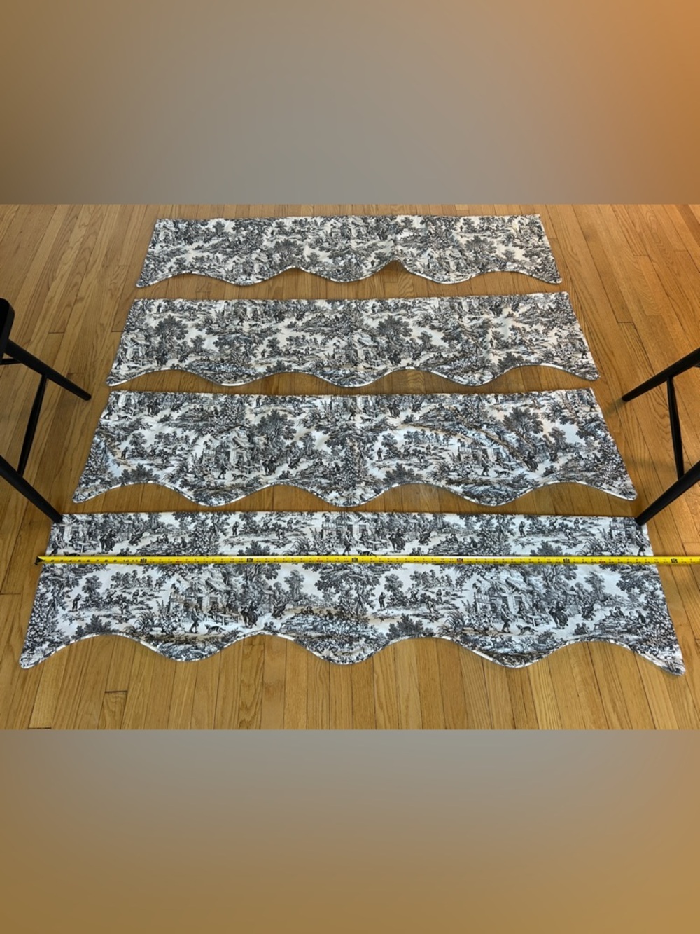 5pc lot, Victoria Park Toile Valances by Ellis Curtain - Picture 10 of 16